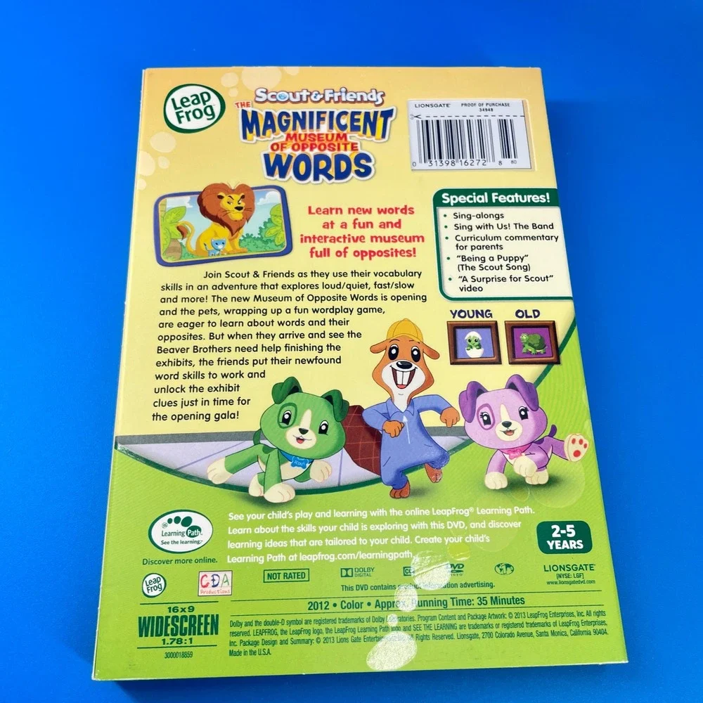 Leap Frog 4 DVD Lot Educational Math Phonics Shapes Home School Preschool Cases